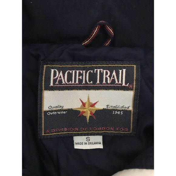 Pacific Trail | Mens Size S Red Parka Jacket Full Zip Hidden Hoodie Drawstring - Picture 10 of 12